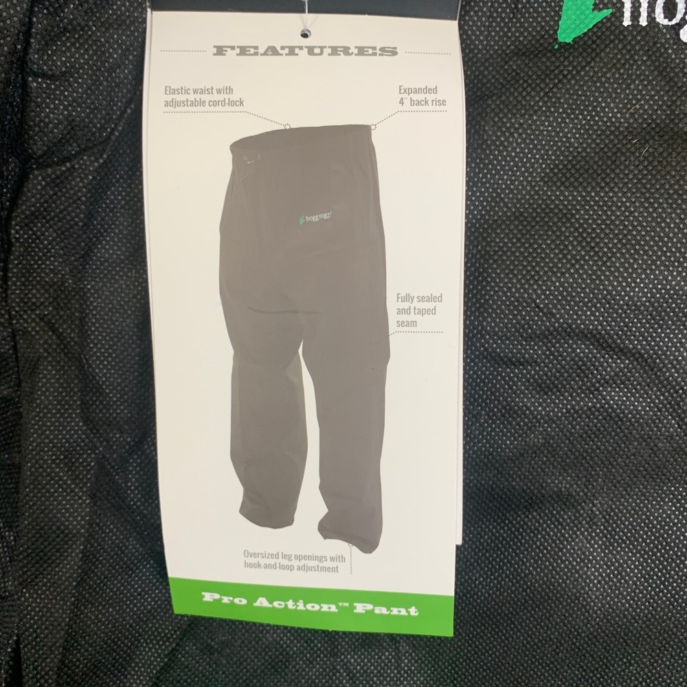 Frogg Toggs Pro Action Rain Pants Men 3XL Waterproof Fishing Hunting Outdoor NWT - Picture 9 of 16